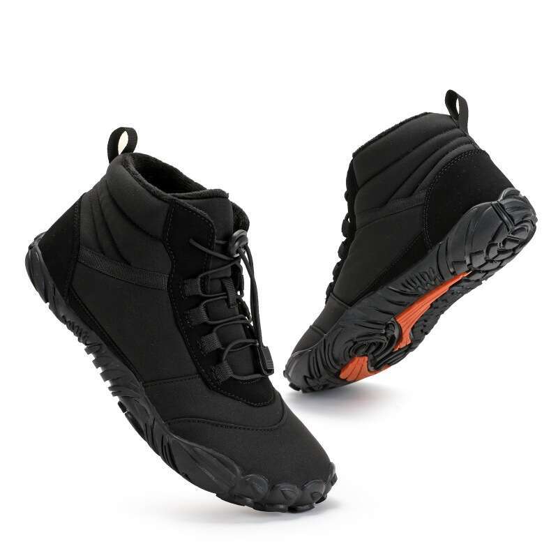 6800 high top oversized snow boots, winter plush insulation, couple's cotton shoes, five finger elastic band hiking shoes
