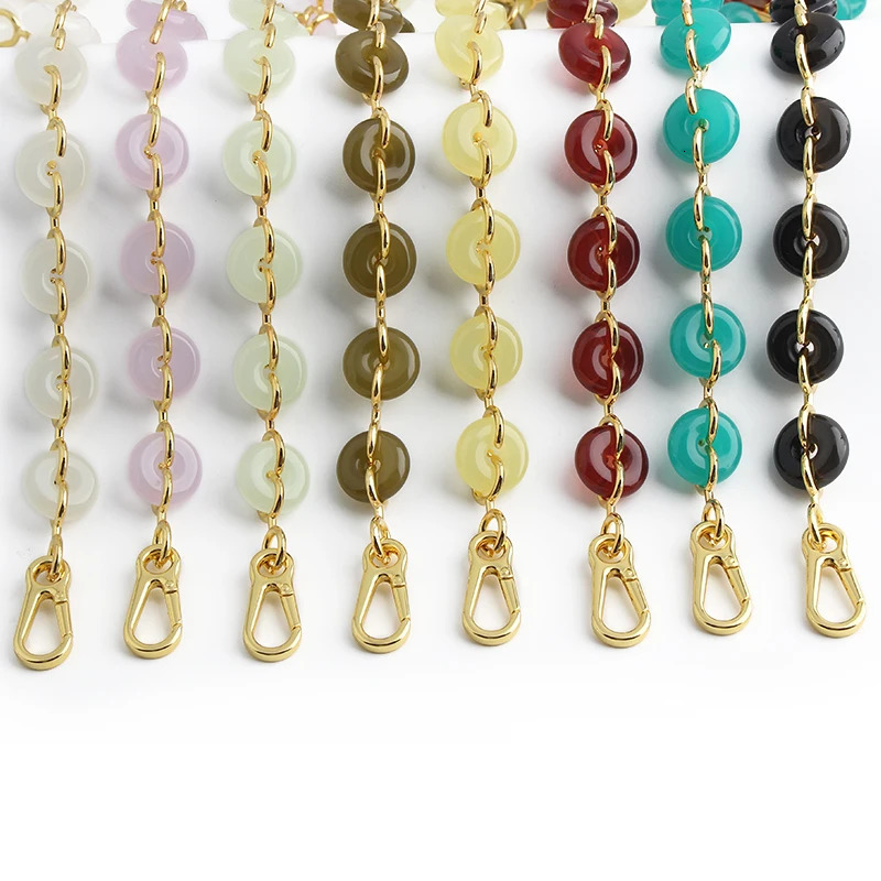 125pcs Donut Chain Metal Links Replaceable Shoulder Bag For Puzzle Decorative Hanging Chain Bag Alloy Strap Accessories 251030