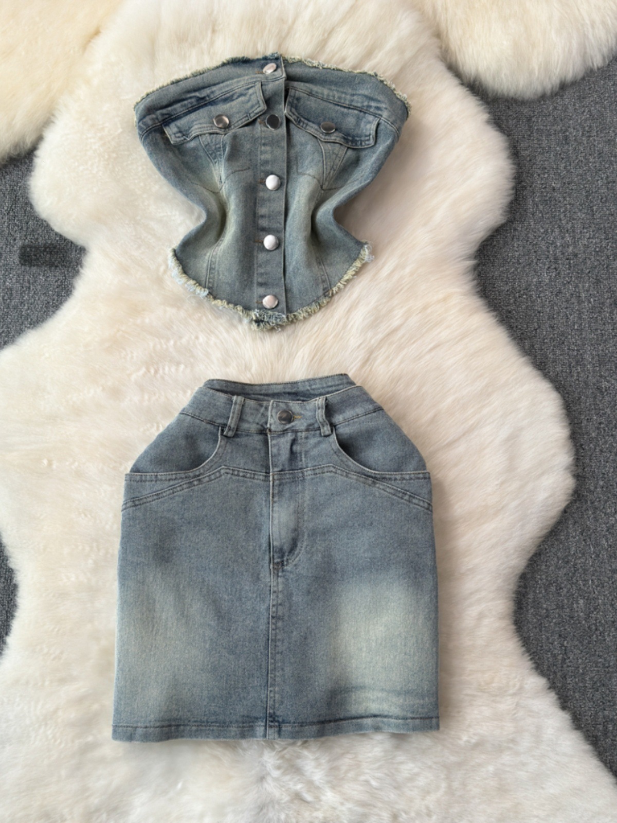 Two Piece Dress SINGREINY Off Shoulder Retro Women Denim Sets Ruffled Irregular Slim TopsShort Skirts Fashion Y2K Spring Two Pieces Suits 230421