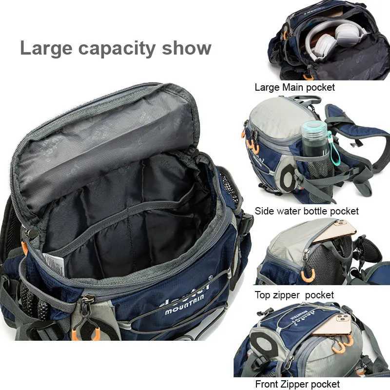 Outdoor Sports Waist Bag Cycling Camping Climbing Mens Backpack Hiking Shoulder Running Water Bottle Bicycle Fanny Pack FishingC250407