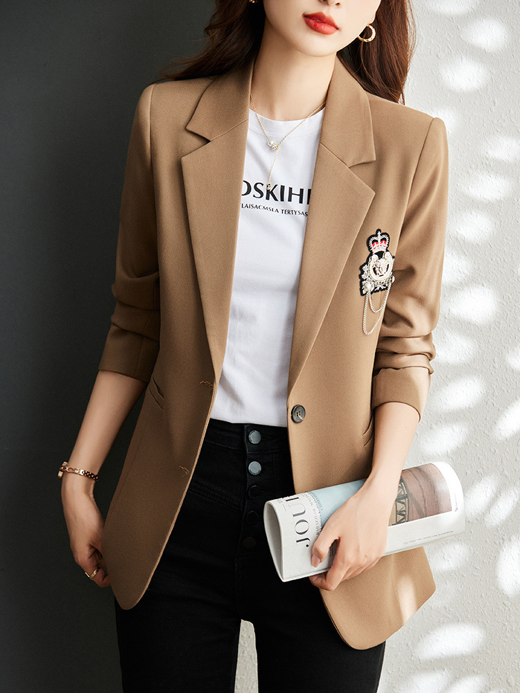 L42Chic Ladies' Mini Blazer for Collegiate Outfits - Stylish Unisex Option for Cooler Seasons
