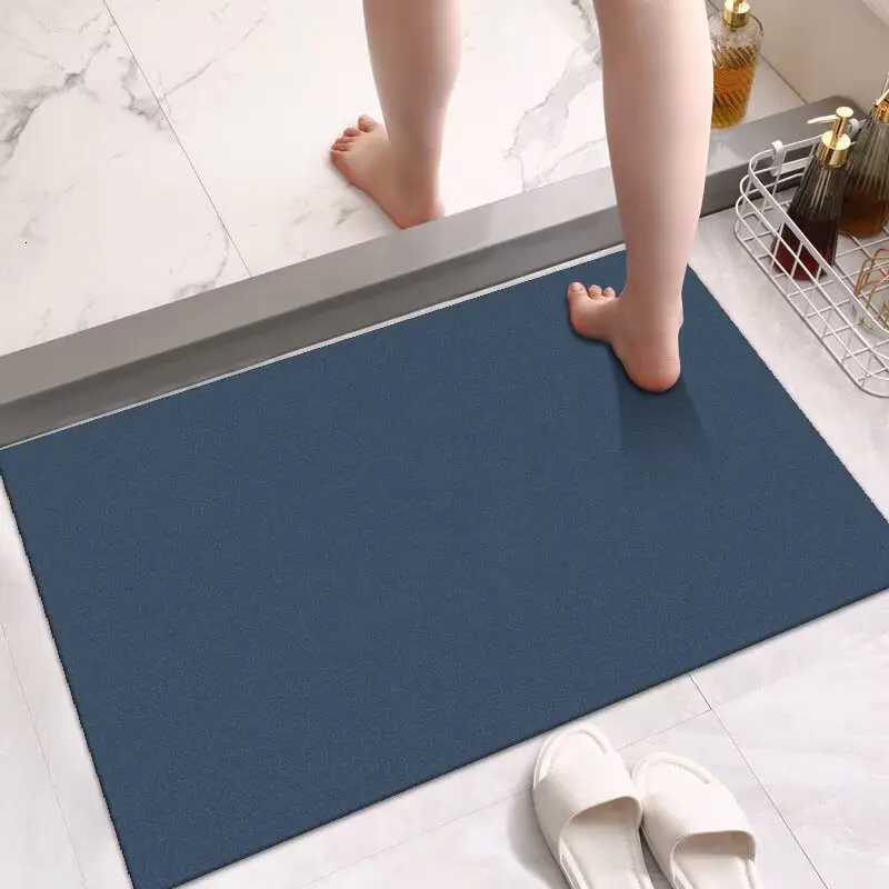Thickened bathroom floor mat cream wind diatom mud absorbent mat toilet door floor mat toilet quick-drying non-slip carpet C251103