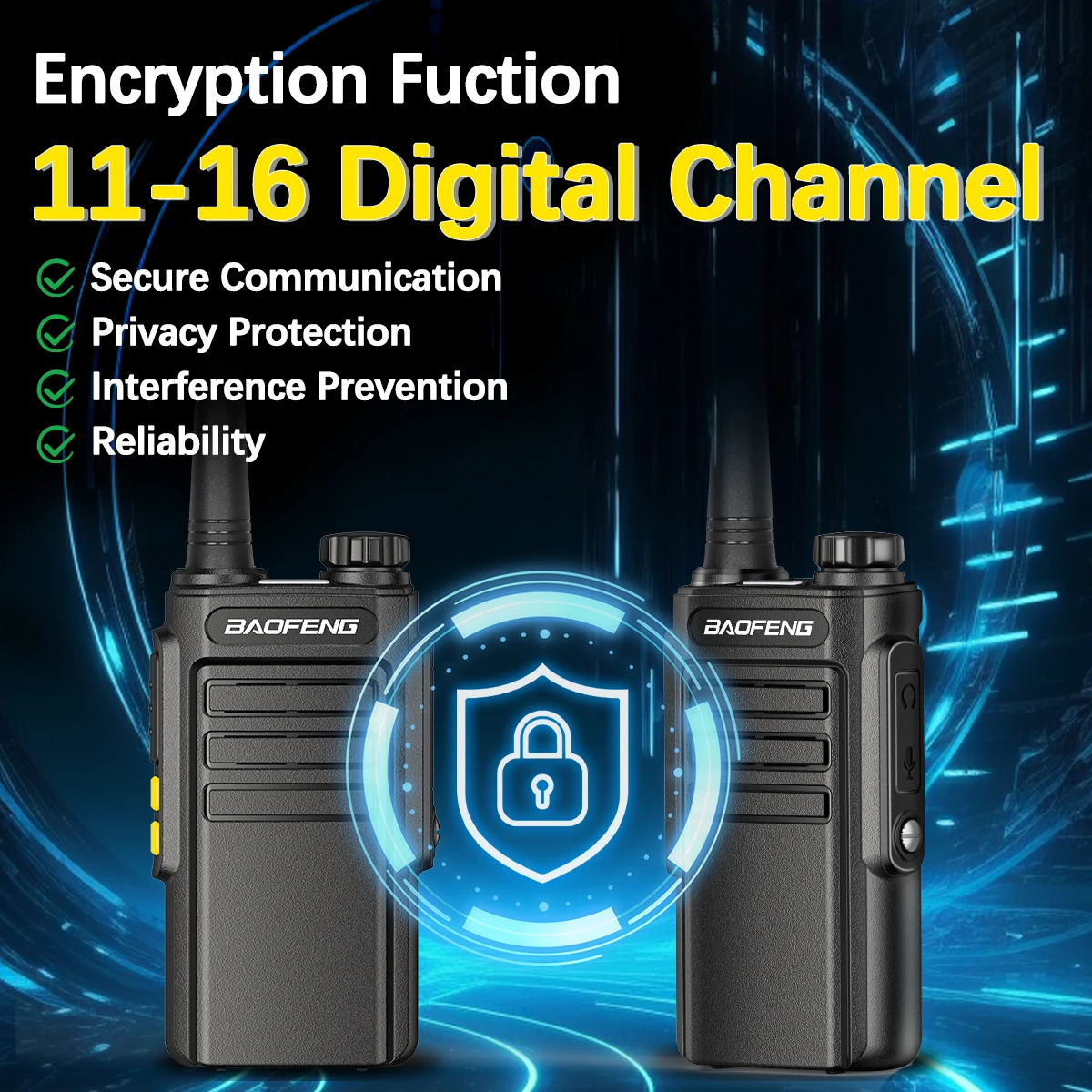 2PCS Baofeng GMSK Digital W31D Walkie Talkie Encrypted Call Noice Reduction HD Radio TypeC Charger UHF Two Way Radio BF888s 251103