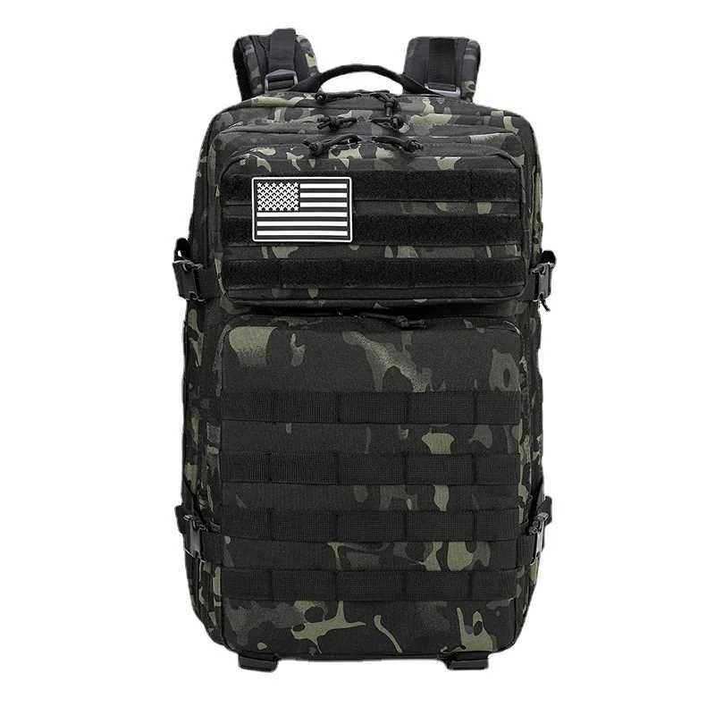 LHI 45L Men Hiking Backpack Tactical Hunting Treeking Travel Camping Bug Out Bag Outdoor EDC Survival Military RucksackC250402