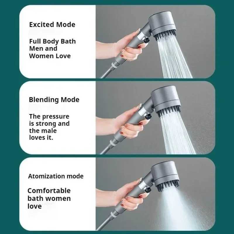 Powerf Shower with Four - in - One Functions of Showering Bathing Filtering and Spraying for Bathro Decor Y251103
