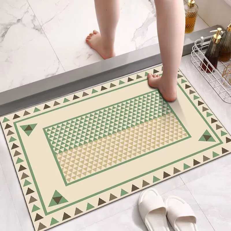 Toilet floor mat Household bathroom door non-slip mat Soft diatom mud absorbent foot pad Wash basin Toilet carpet C251103