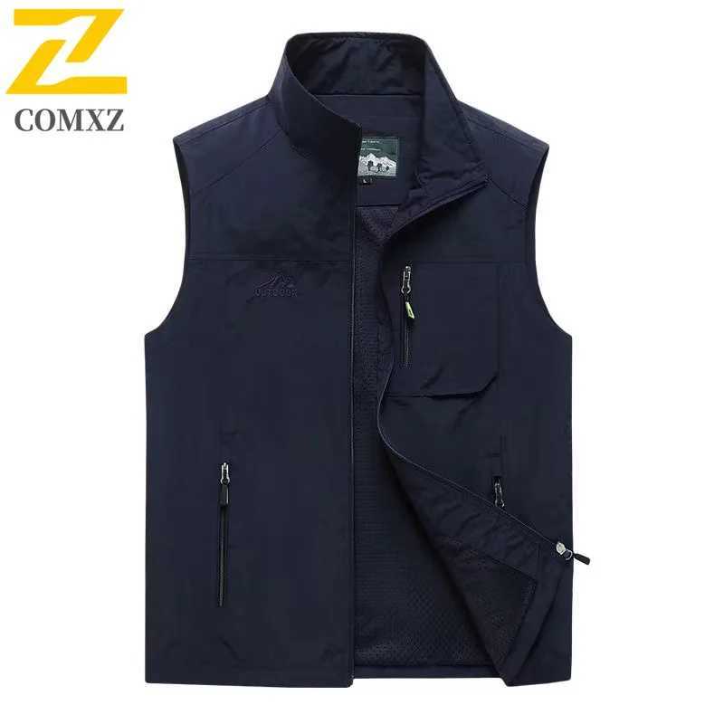 Gorpcore New Vest Men Casual Hiking Fishing Vests Mens 2025 Autumn Photographer Waistcoat Mesh Cargo Sleeveless Tool Jacket 7XL X250403