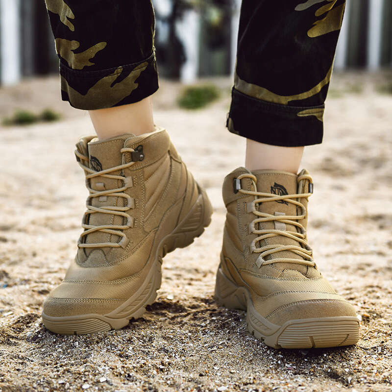 K788 Large Field Training Combat Boots, High Top Hiking Mountaineering Shoes, Autumn and Winter Men's Outdoor Desert Boots