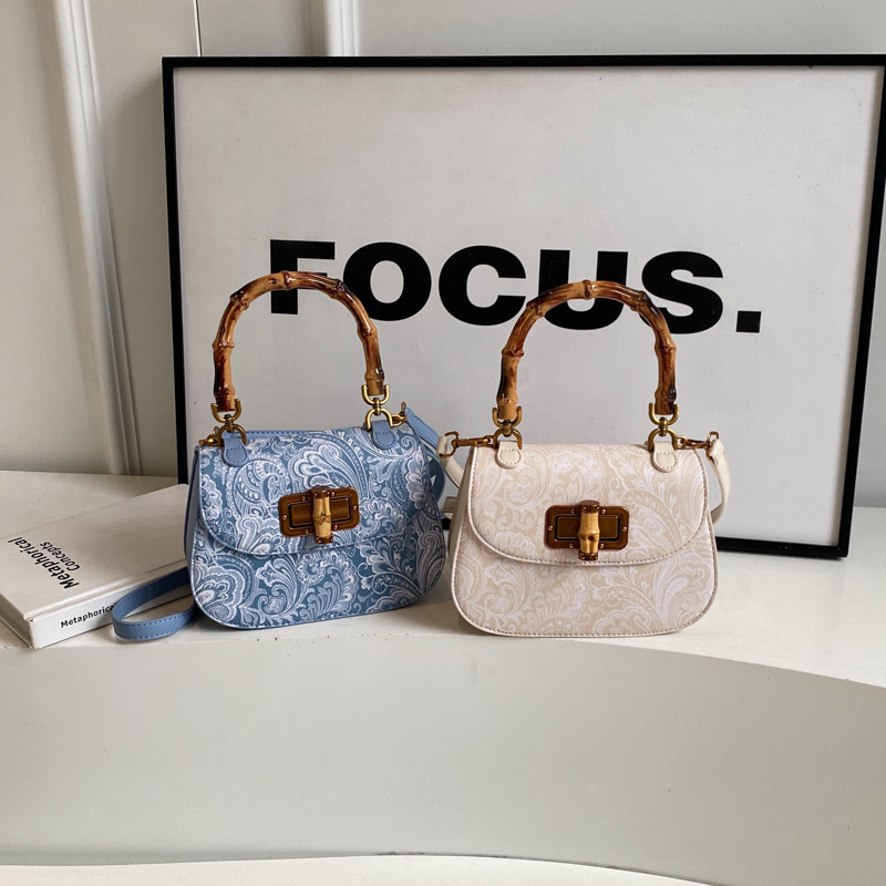 new free shipping designer bags for womens shoulder bags beige blue Fashionable retro handbag with high-end feel and versatile new Chinese style bag