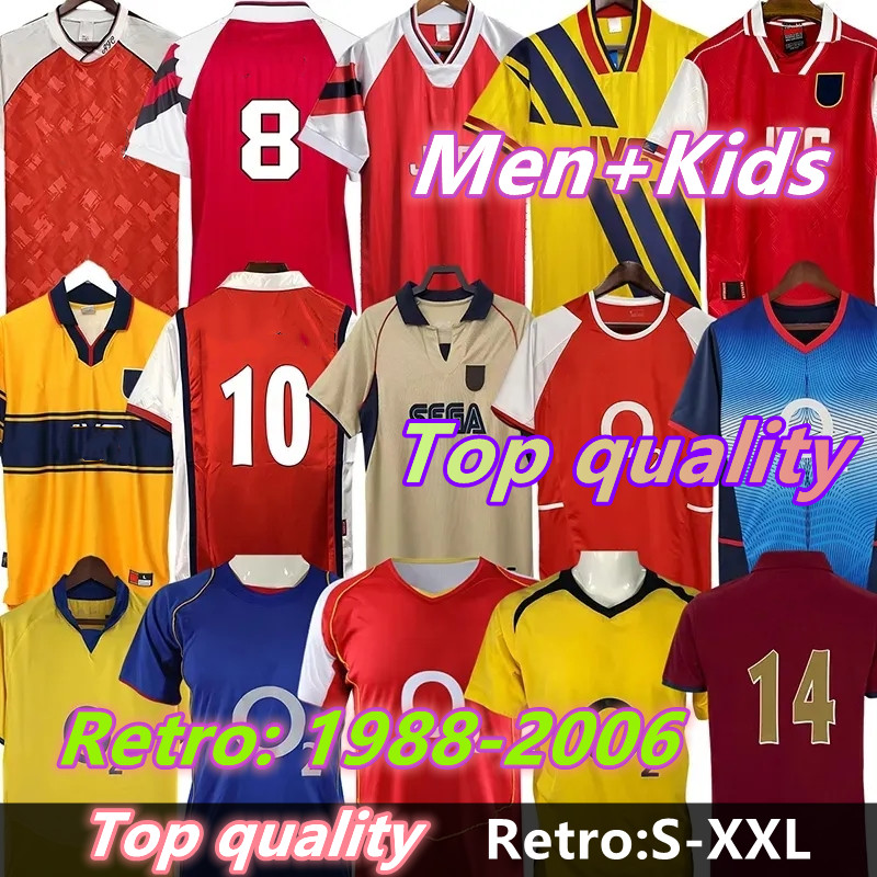 ArsenalFC Retro soccer jerseys football shirts HIGHBURY PIRES REYES BERGKAMP ADAMS Persie Galla V. PERSIE shirt Vintage Kids