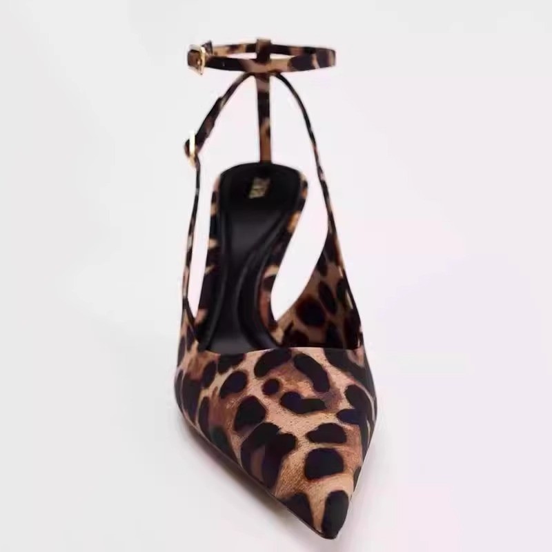 2025 free shipping designer sandals high heels women slippers womens slides leopard print outdoor casual shoe