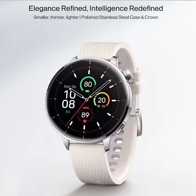 Global Version OnePlus Watch 3 Smart Watch 43mm 1.32 inch AMOLED Display Snapdragon W5 Processor Dual Frequency GPS Wear OS