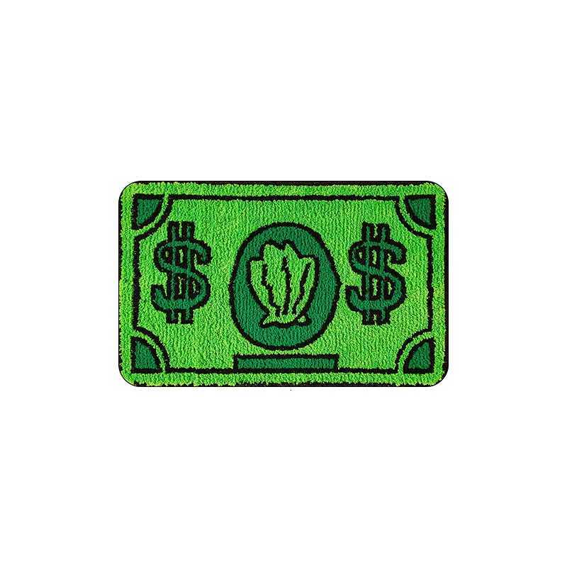 VIKAMA Creative Cartoon Coin Imitation Cashmere Carpet Soft Non-Slip Bathroom Floor Mat Home Decoration Porch Floor Mat C251103