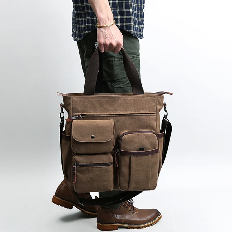 Canvas Briefcase Fo… - image
