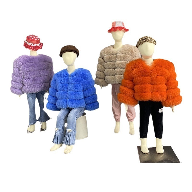 Winter Girls Faux Fur Coat Elegant Baby Girls Fox Fur Jackets And Coats Warm Parka Kids Outerwear Clothes Thick Girls Coat 250908