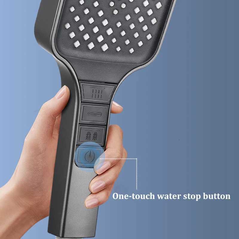 7speed Booster Handheld Highquality Shower Household Large Panel Filter Shower Set Y251103