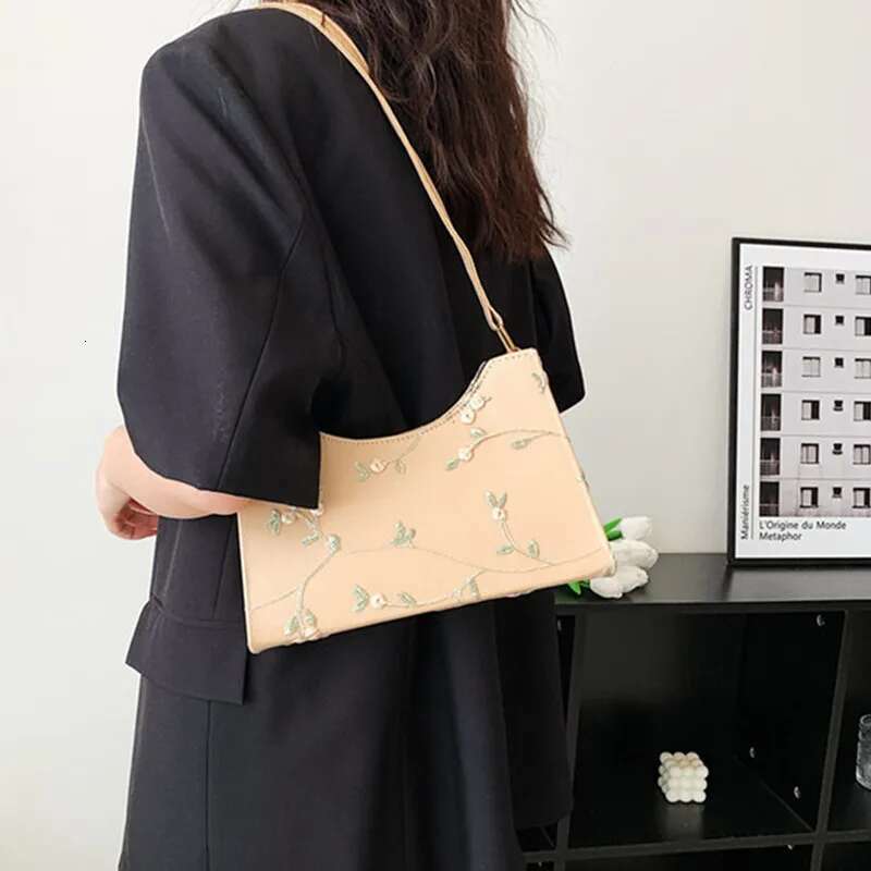 Summer Lace ral ing Shoulder for Women Soft PU Leather Underarm Bags Beach Travel Handbag Girls Small Tote Bag