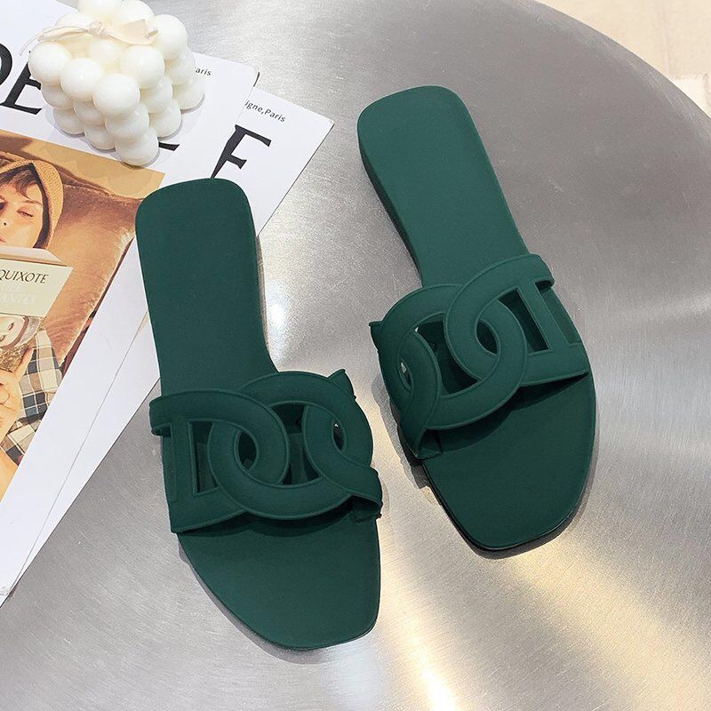 Free shipping designer Slippers for womans flat sandals fashion lady slider summer flip flops Slides outdoor woman shoes