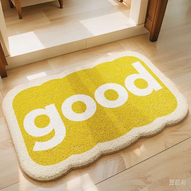 VIKAMA Synthetic Cashmere Bathroom Floor Mat Carpet For Entrance Door Mat Water-Absorbing Foot Mat Bathroom Shower Mat C251103