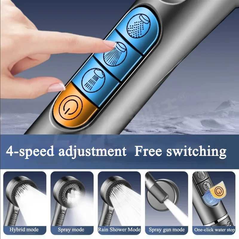 Mti-functional Shower Filtered Four-speed Adjustment With Water Seal He Shower Bathro Accessories Y251103