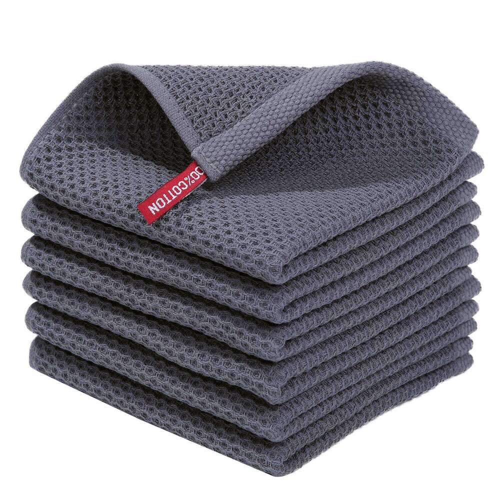 Waffle 34*34 Soft Convenient Kitchen Towel Color Absorbent