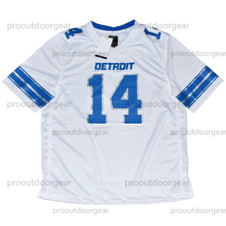 26 Gibbs Football Jersey 14 St. Brown Goff Hooker Jackson Montgomery Reynolds Custom Jerseys