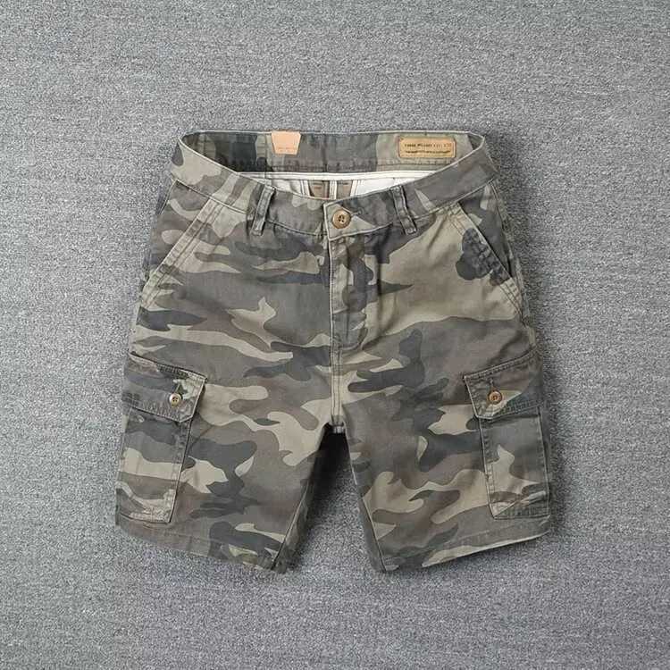 Mens summer casual shorts mens brand new shorts 4-pocket camouflage mens style W250403