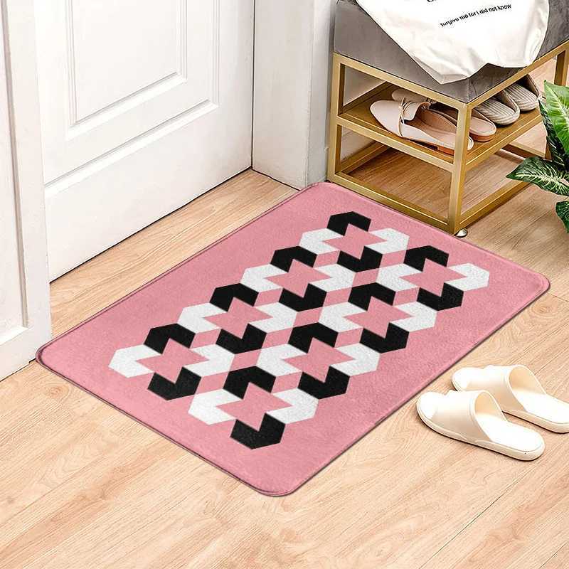 Minimst Geometry Non-Slip Door Mat 60x 90cm Living Room Bathroom Absorbent Floor Mat Home Decorative Multi Size Floor Mat C251103