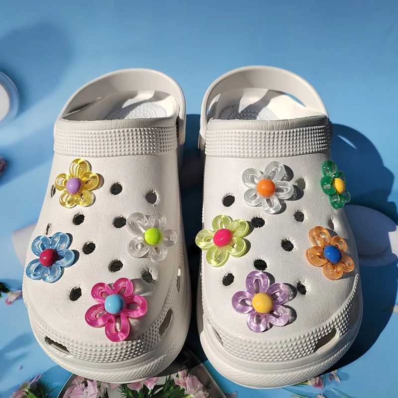 New 9-piece 5-piece pearl hole shoe charm designer DIY shiny shoes with stickers gifts Z250402