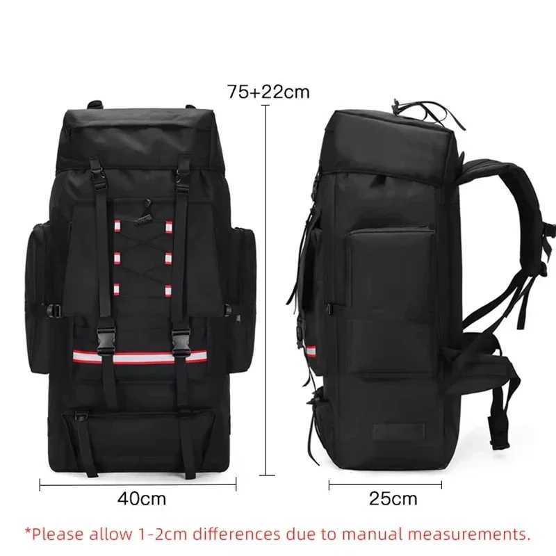 130L Hiking Camping Backpack Travel Large Luggage Bag Men Trekking Outdoor Sports Pack Molle Trekking Rucksack for Men Big BagsC250402