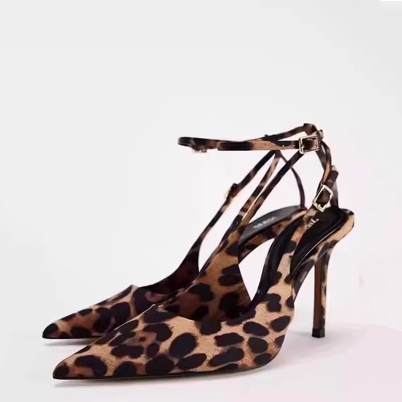 2025 free shipping designer sandals high heels women slippers womens slides leopard print outdoor casual shoe