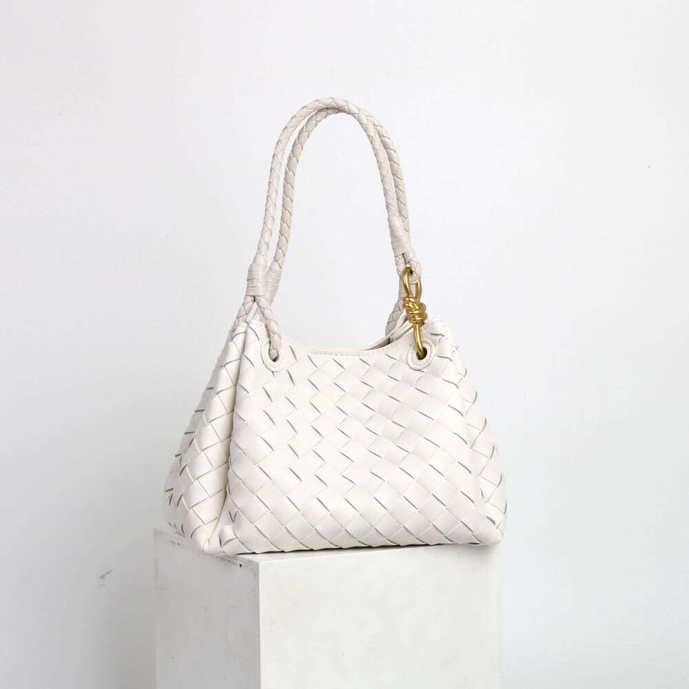 Luxury Bags Designer's New Metal Cord Woven Leather Shoulder Bag Large Capacity Handbag