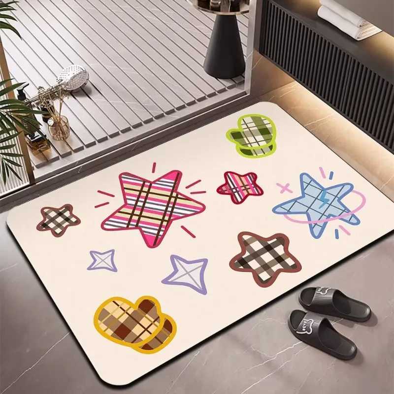 Diatom mud carpet bathroom absorbent floor mat Door mat Washing table Absorbent quick-drying non-slip foot mat Household C251103