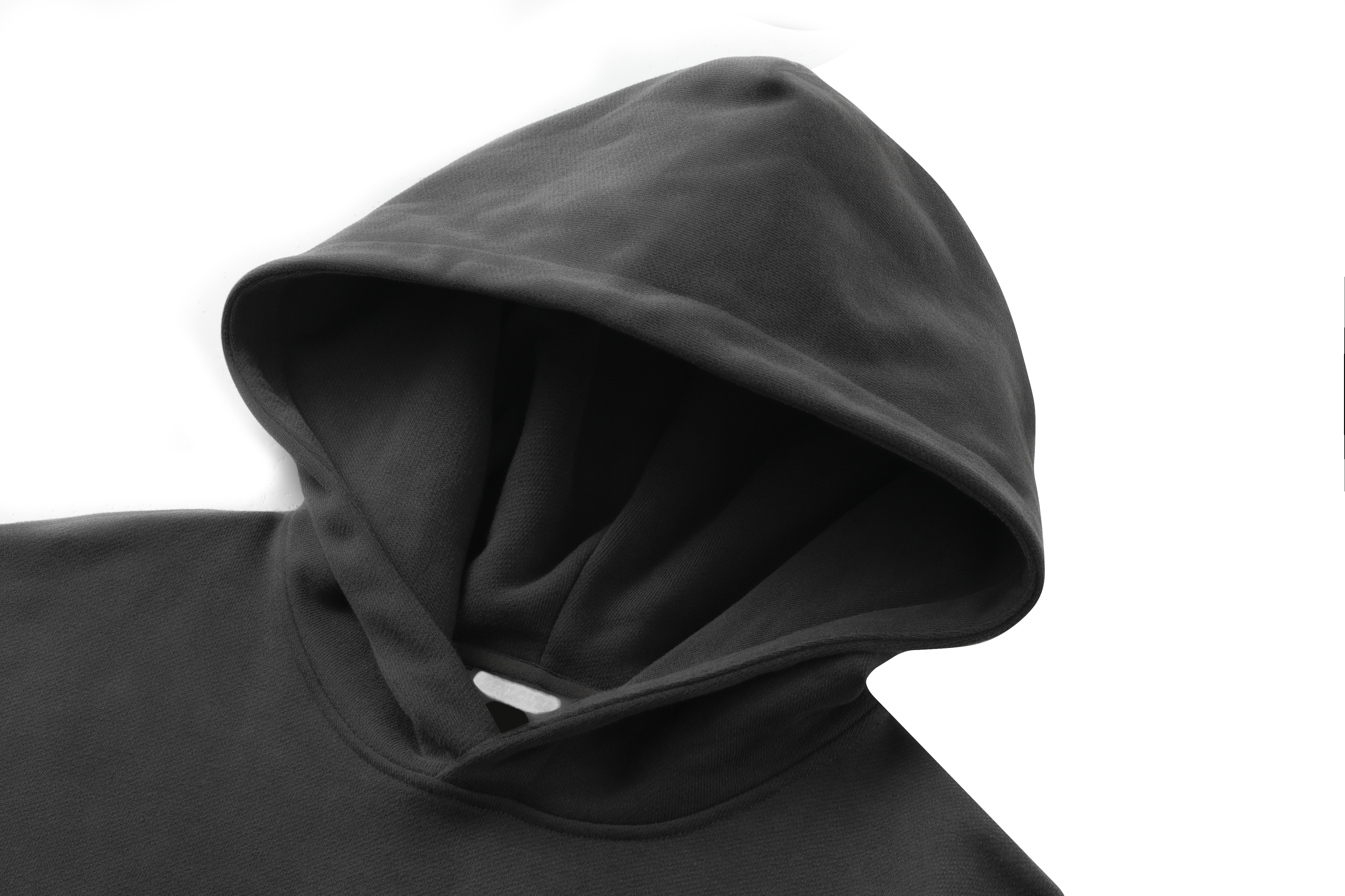 LENLOUES Unisex Oversized Hoodie | Black Streetwear Pullover Sweatshirt with Kangaroo Pocket, Casual Fashion Hooded Top for Men Women LNS-1013