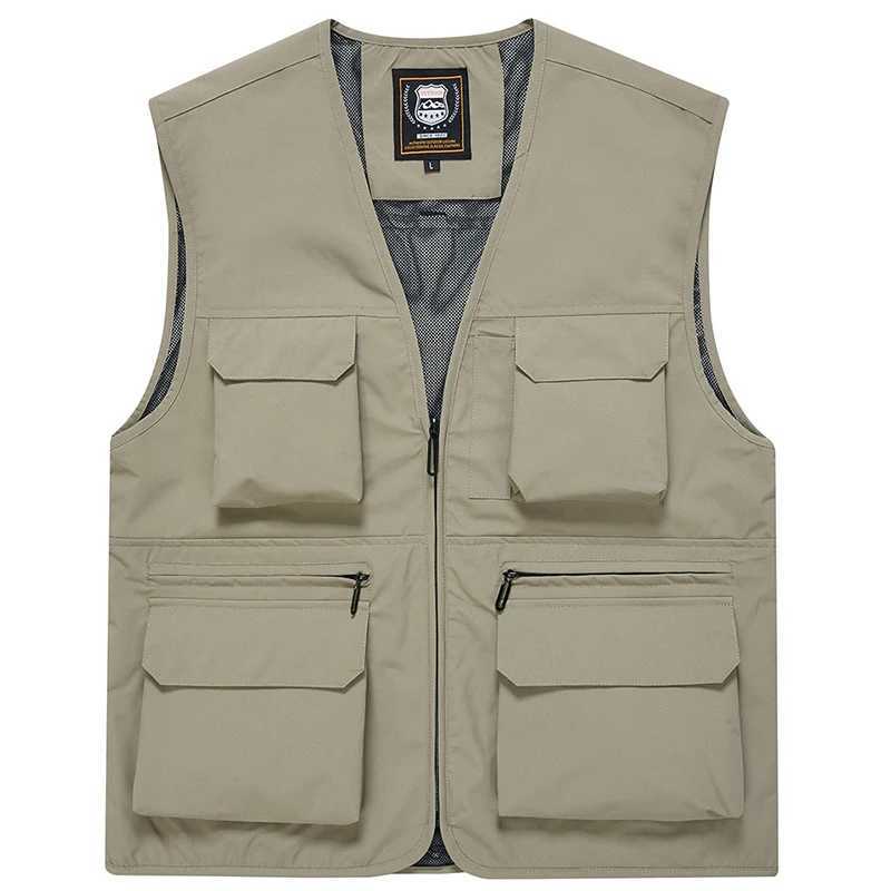 New Arrive Quality Fishing Vest Summer Outdoor Quick-drying Mesh Multi-Pocket Plus Size Cargo Waistcoat Camping Photography Vest X250403
