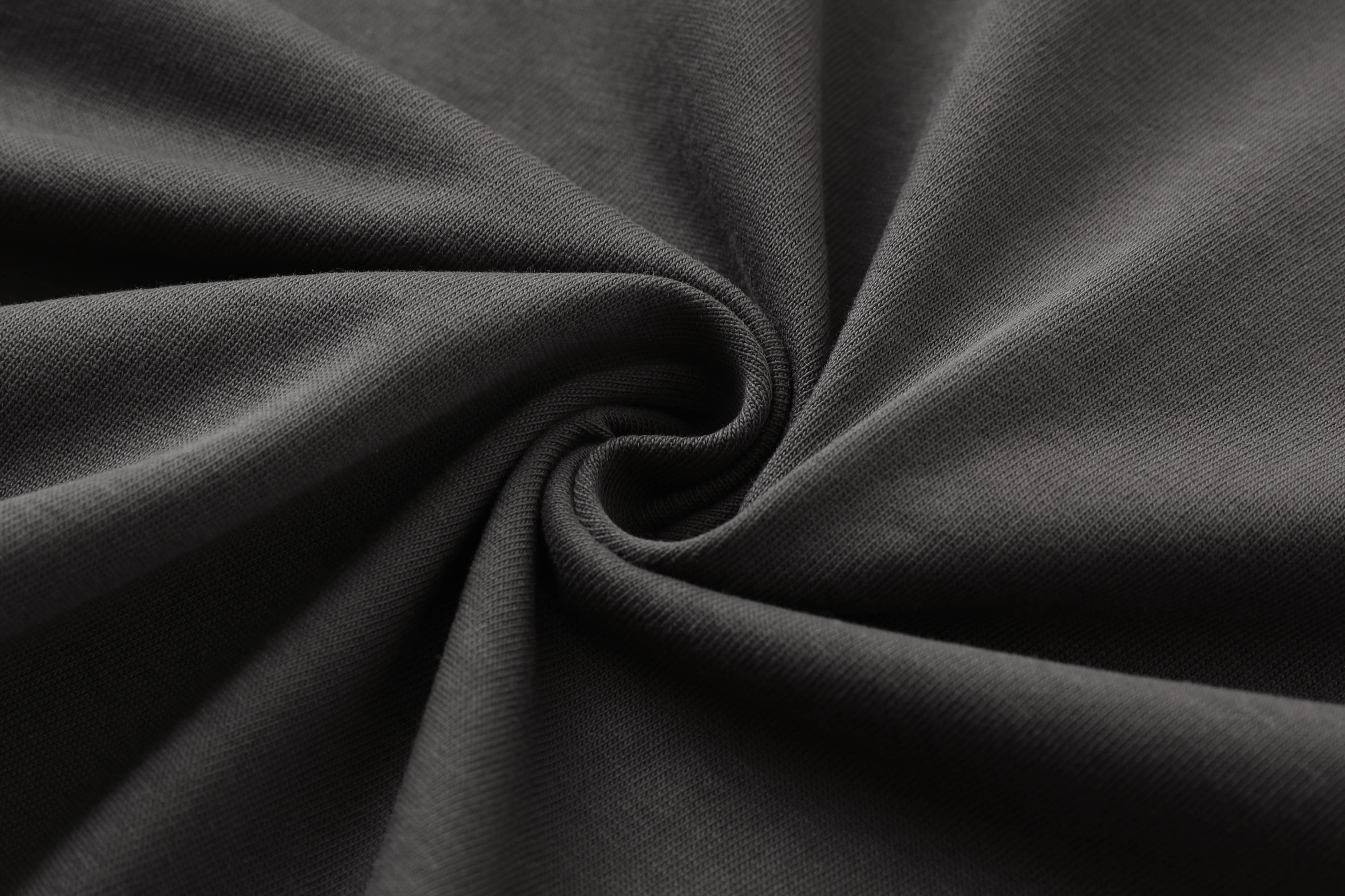 LENLOUES Unisex Oversized Short Sleeve T-Shirt | Dark Gray Structured Panel Crew Neck Tee, Streetwear Brand Logo Casual Top for Men Women LNS-1021