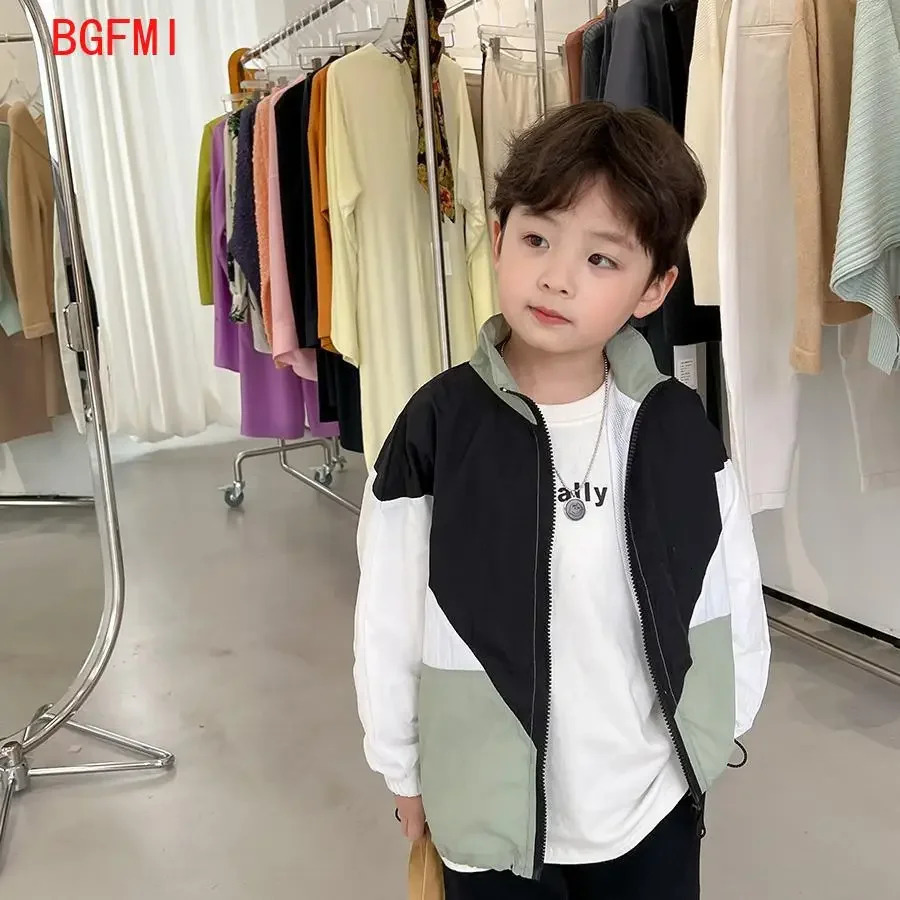 Childrens comparison Sunscreen clothing coat stand collar spring summer thin youth jacket childrens top 250325z