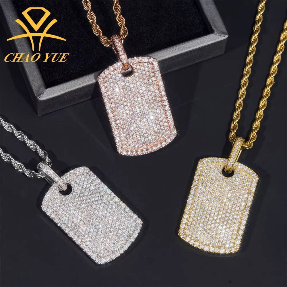 925 Silver VVS Moissanite Pendant with Full Diamond HipHop Inspired Jewelry for Rap Singers Foreign Trade Trendy Personality