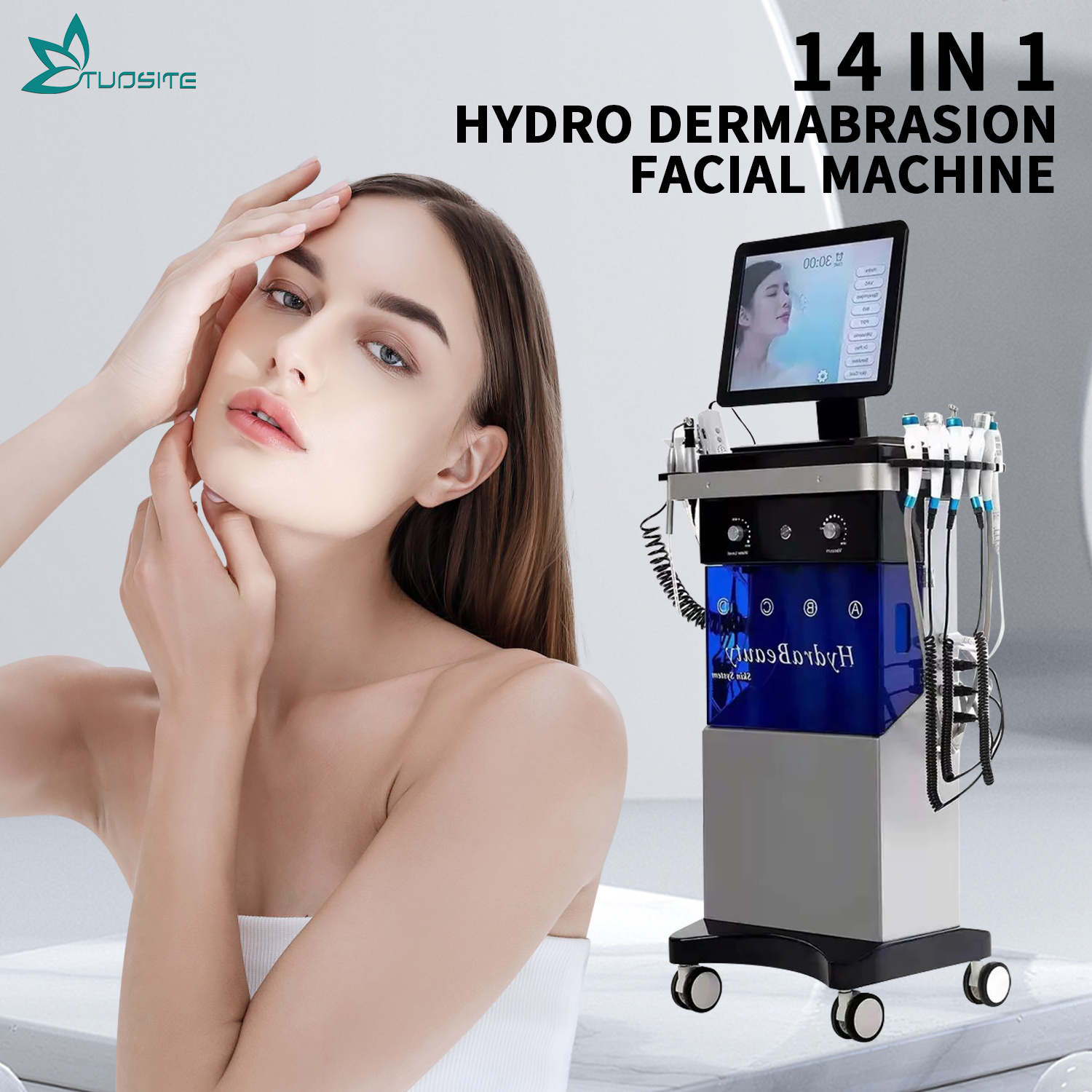 14 in 1 Cleaning Hydro Microdermabrasion Oxygen Jet Aqua Peeling Facials Skin Care Hydra Dermabrasion Facial Machine