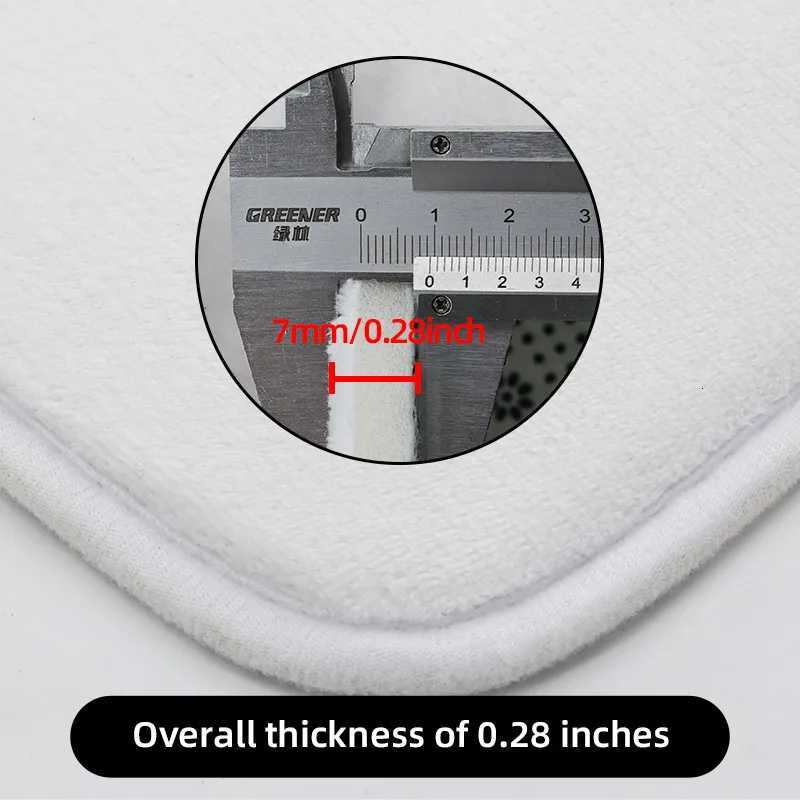 3pcs ocean cartoon pattern bathroom floor mat U-shaped toilet lid mat laundry room anti slip mat home flannel carpet door mat C251103