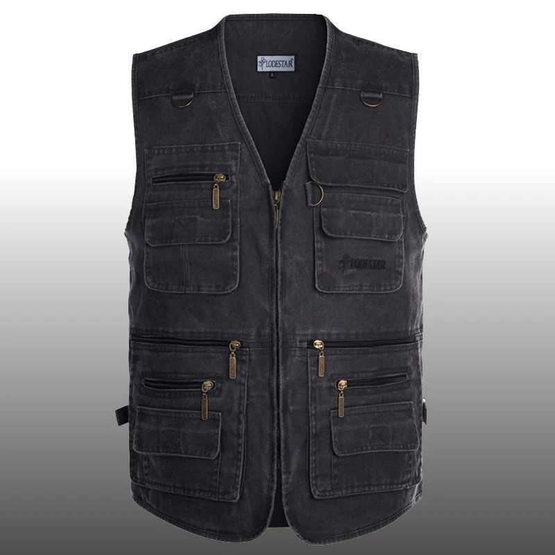 Mens Denim Vest Jacket Sleeveless Cotton Casual Waistcoat Male Jean Outwear Coat Slim Fit Jacket Cowboy Pockets Plus Size 7XL X250403