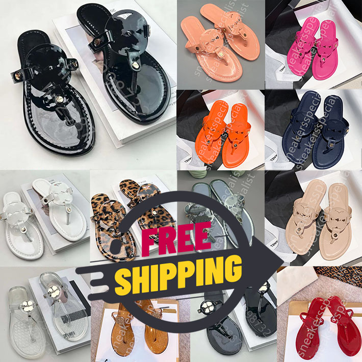 Free shipping Designer sandals Womens sandals designer slides fashion Summer Beach Casual sandals Slippers luxury sandals Designer Slippers black white sandals