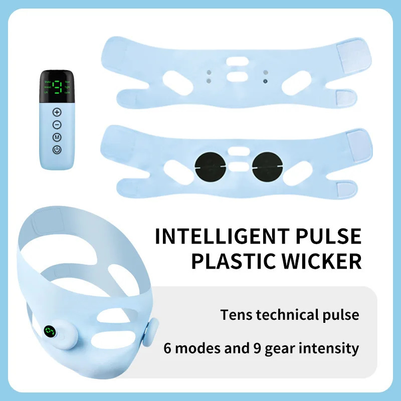 Smart Pulse Face Shaping Beauty Instrument EMS Microcurrent V Face Device Skin Facial Massager 251030