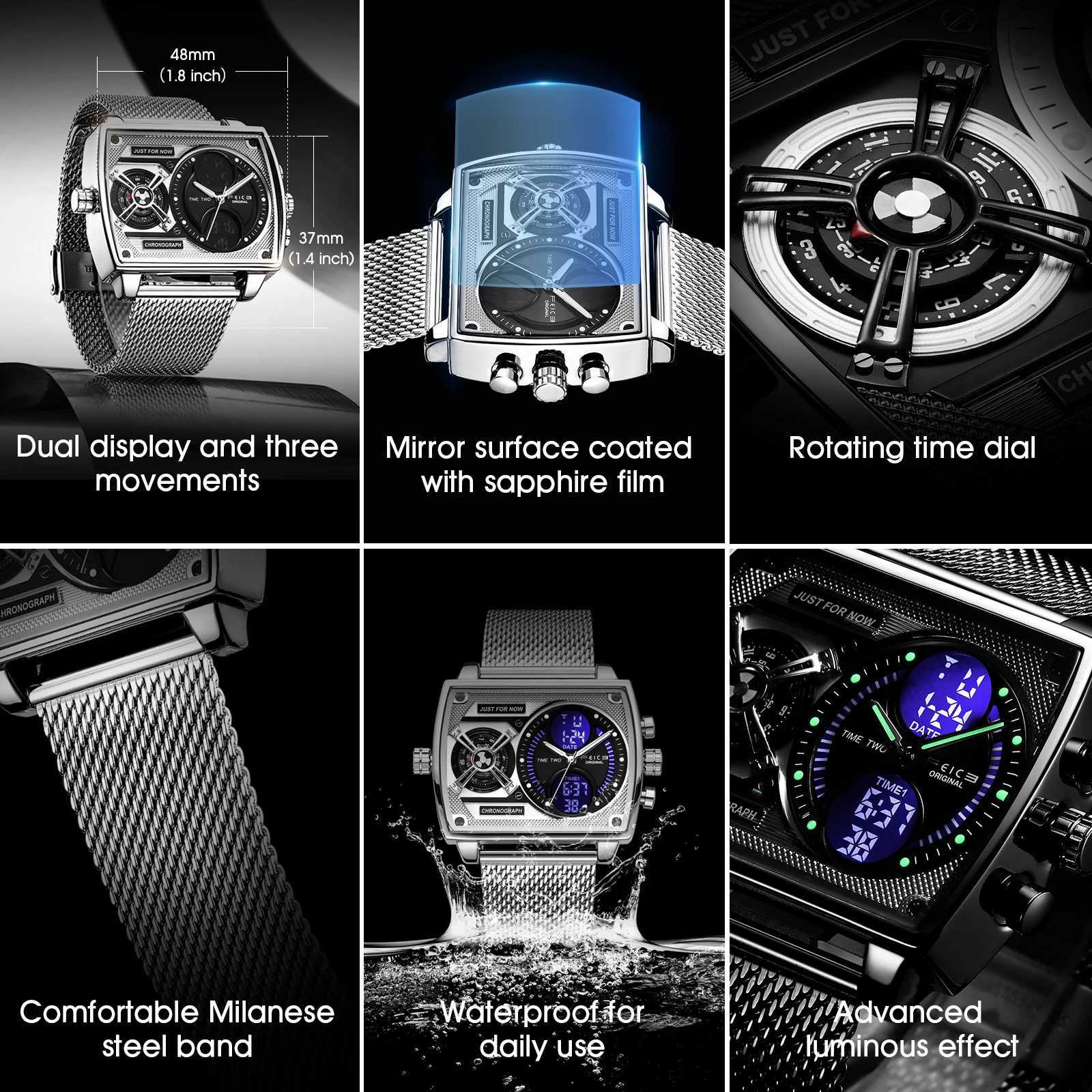 FEICE Genuine Mens watches Ark II Starship Concept Model Trend Large Dial Business Mens Quartz Watch Waterproof Free ShippingW251104