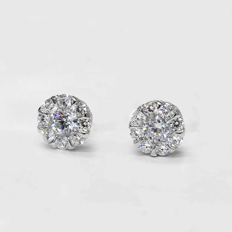 Huitan white/blue/red/green cubic zirconia earrings suitable for womens daily earring temperature female accessories fashionable jewelryT250402