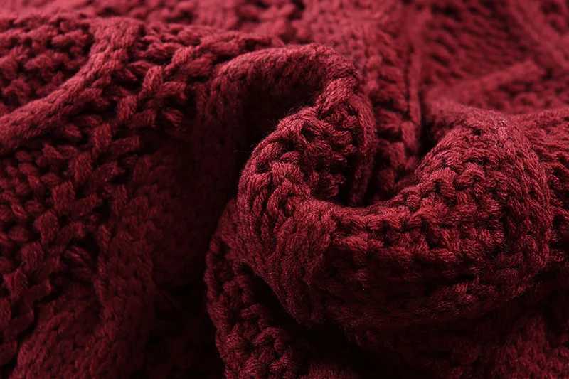 Thickened Cable Knit Mens Cardigan Solid Color Mans Knitwear with Stand-Collar Autumn Causal Sweater for Man and WomanT251103