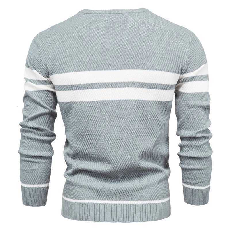New Autumn Pullover Mens Sweater O-neck Patchwork Long Sleeve Warm Slim Winter Sweaters Men Casual Fashion Sweater Men ClothingT251103