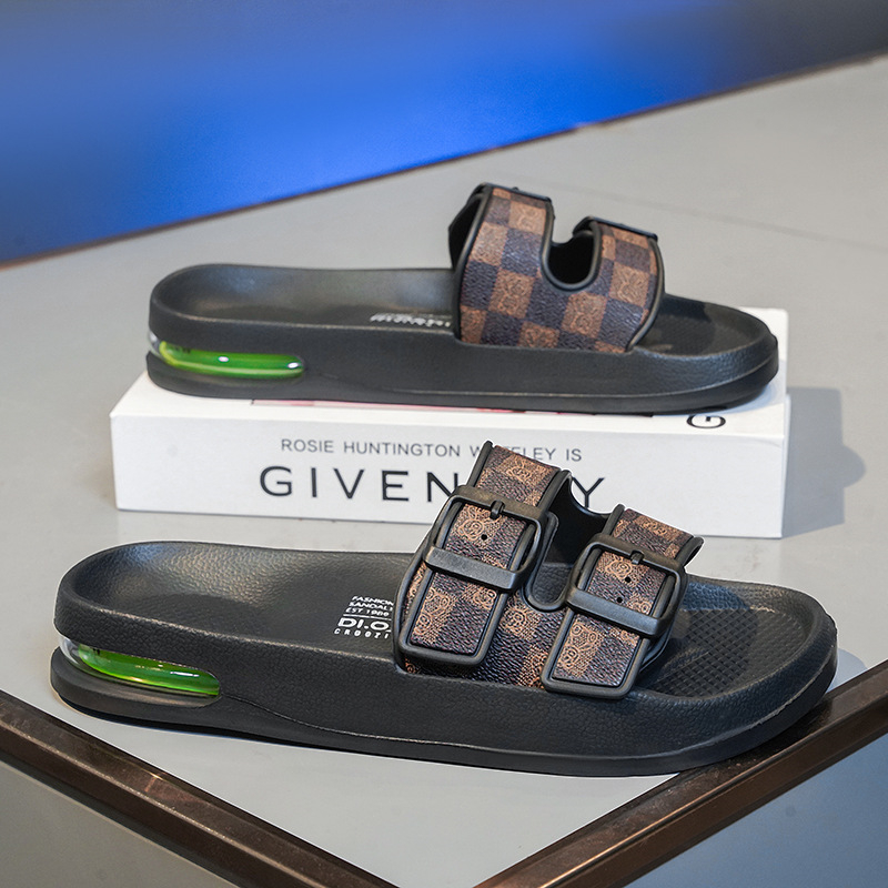 hot free shipping designer Slippers New Outdoor Printing sliders Buckle beach shoes for men dh5367242