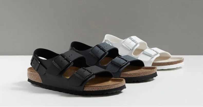 High-end Summer Flat Sandals Outdoor Fashion for Men Women Cowhide Genuine Leather Casual EVA Sole Fisherman Beach SandalC250403