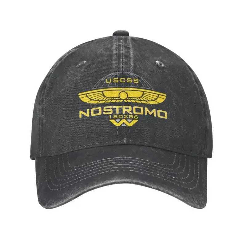 Classic cotton Nostromo alien baseball cap suitable for womens customized adjustable unisex Weyland Yutani company dad cap outdoor W250403